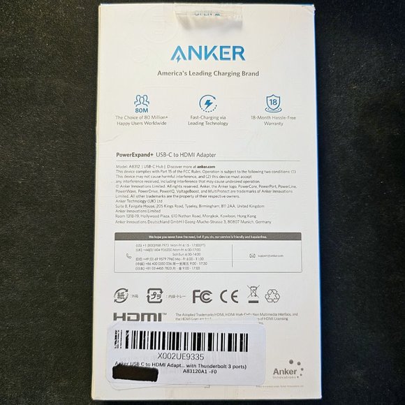 Anker USB C to HDMI Adapter, EUC, original box and manual (4K@60Hz) - Picture 4 of 4